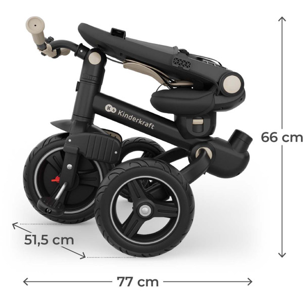 Фото - Триколісний велосипед Kinderkraft Spinstep 2 Plus Beige (KRSPST02BEGPL00)