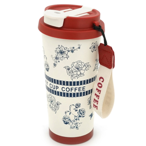 Фото - Термокружка Merlion Coffee 500 мл White/Red/Gray (42721)