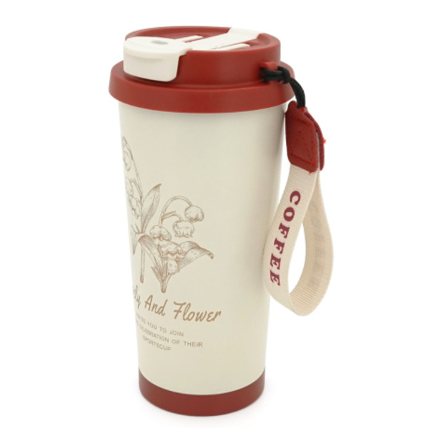 Фото - Термокружка Merlion Coffee 500 мл White/Red (42726)