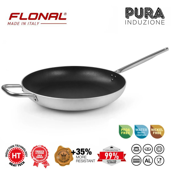 Фото - Сковорода універсальна Flonal Pura Induction Professional 40 см (GPRPB4070)