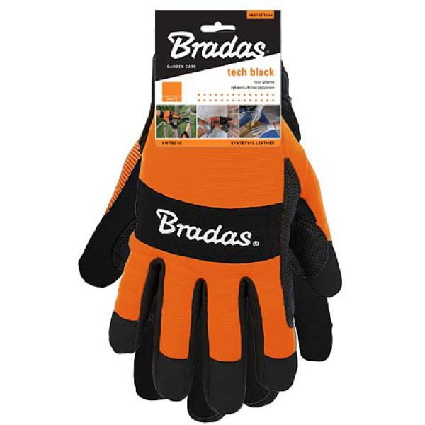 Фото - Перчатки садовые BRADAS Tech Black размер 9 (RWTBC9)