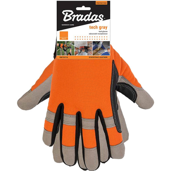 Фото - Перчатки садовые BRADAS Tech Grey размер 9 (RWTGY9)