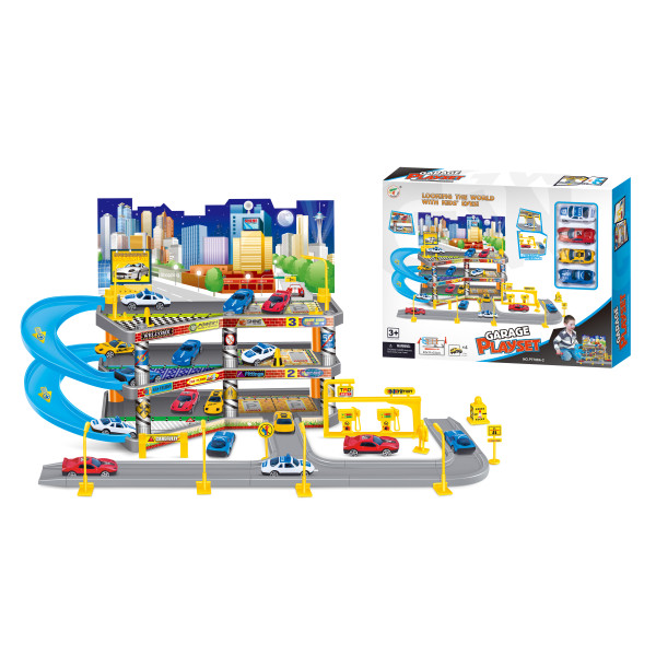 Фото - Ігровий набір PLAYSET складний паркінг в комплекті з 4 машинками GARAGE (72479)
