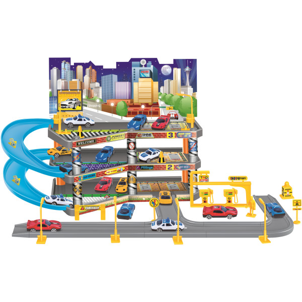 Фото - Ігровий набір PLAYSET складний паркінг в комплекті з 4 машинками GARAGE (72479)
