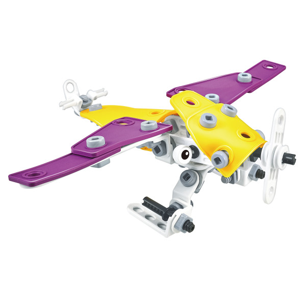 Фото - Пластиковий конструктор STEAM з болками: BUILD AND PLAY 4в1 на 100 деталей (73308)