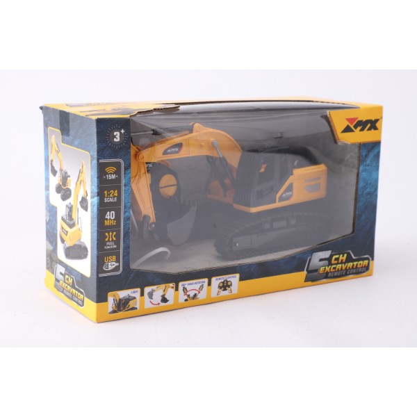 Фото - Радиоуправляемая спецтехника IZ TOYS MX экскаватор 5CHANNEL EXCAVATOR (1:24) (75111)