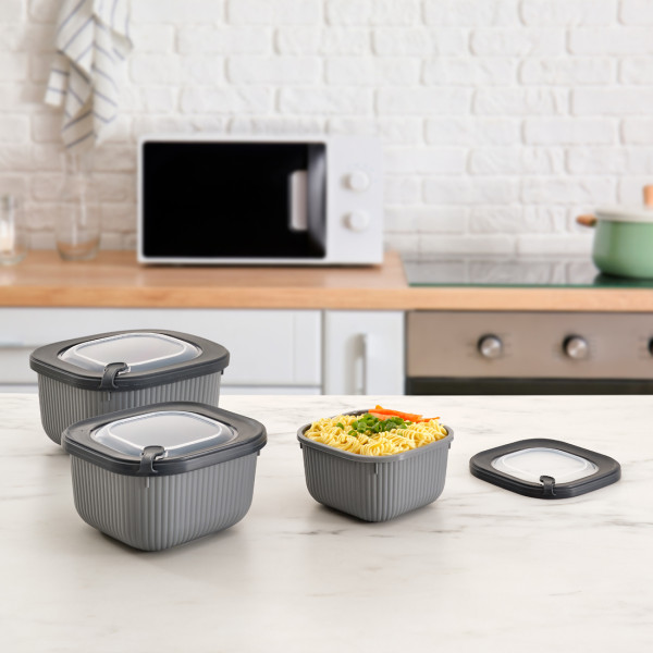 Фото - Ємність для зберігання Dunya 30903-DN-anthracite MicroLine 1,8 л