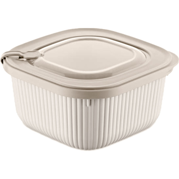 Фото - Ємність для зберігання Dunya 30901-DN-cappuccino MicroLine 0,6 л