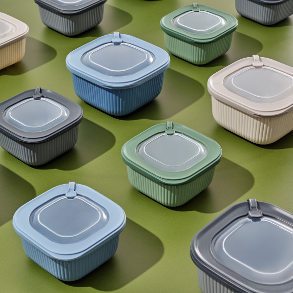 Фото - Ємність для зберігання Dunya 30901-DN-dark-blue MicroLine 0,6 л