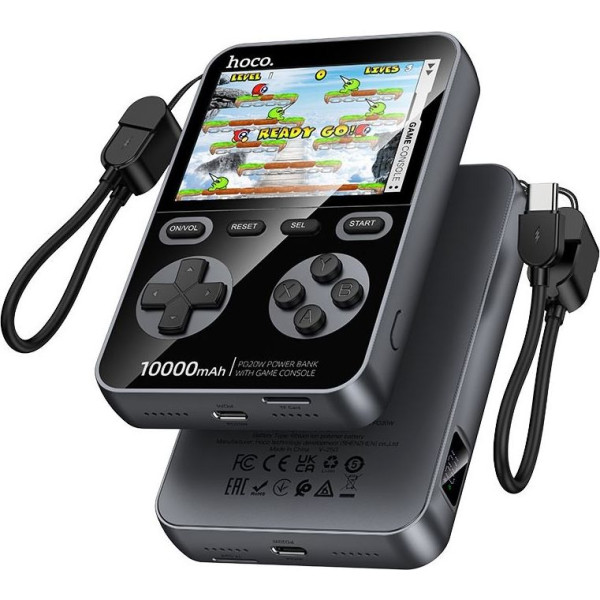 Фото - Батарея мобильная HOCO Q47 Shine PD20W + Game Console 10000 mAh Black (714896)