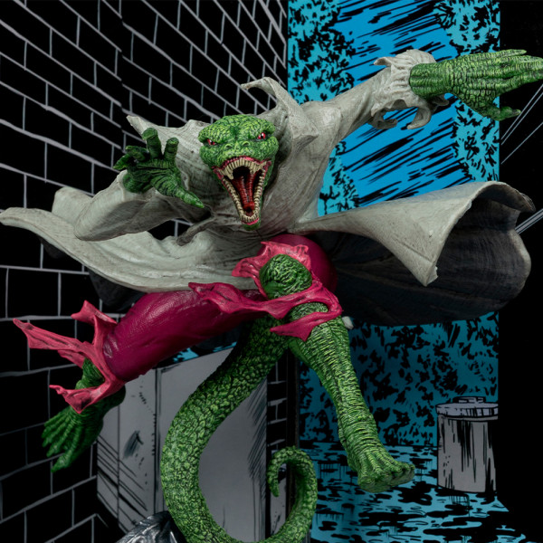 Фото - Колекційна фігурка McFarlane Toys MARVEL The Lizard 1:10th Scale with Scene Spider-Man #2 22 см (14841)
