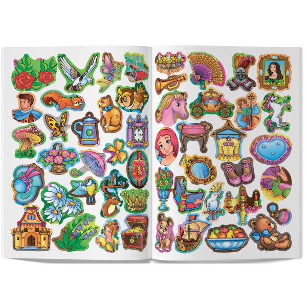 Фото -  Crystal Book Велика книжка. Розвивальні наліпки. Розумнi завдання. Принцеси (9789669871749)