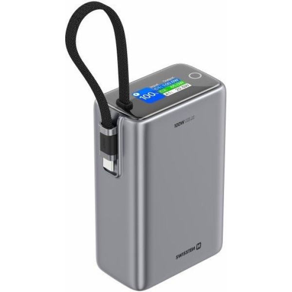 Фото - Батарея мобільна Swissten POWER BANK TRAVEL 25000 mAh 100W з кабелем Type-c