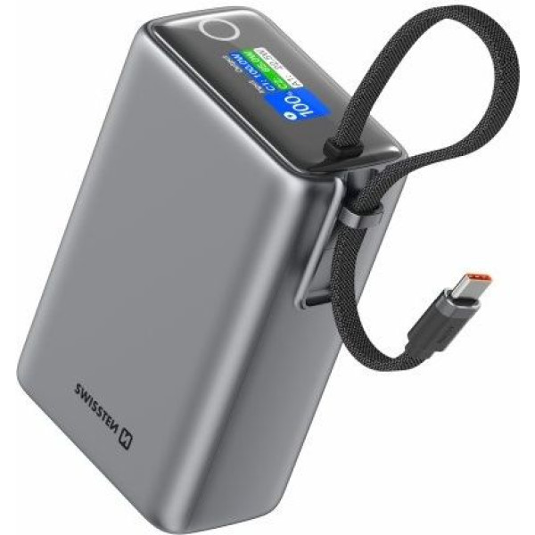 Фото - Батарея мобільна Swissten POWER BANK TRAVEL 25000 mAh 100W з кабелем Type-c