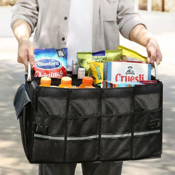 Фото - Сумка-органайзер в багажник UGREEN LP256 Foldable Multifunctional Car Trunk Organizer 55 л Black (80710)