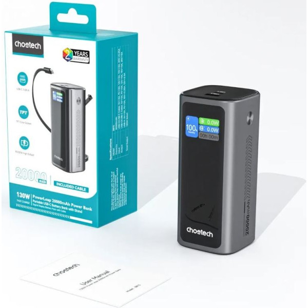 Фото - Батарея мобильная Choetech TFT 20000 мАг PD130 ( B815C)