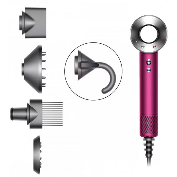 Фото - Фен Dyson HD07 (фуксия/никель) (390244-01)