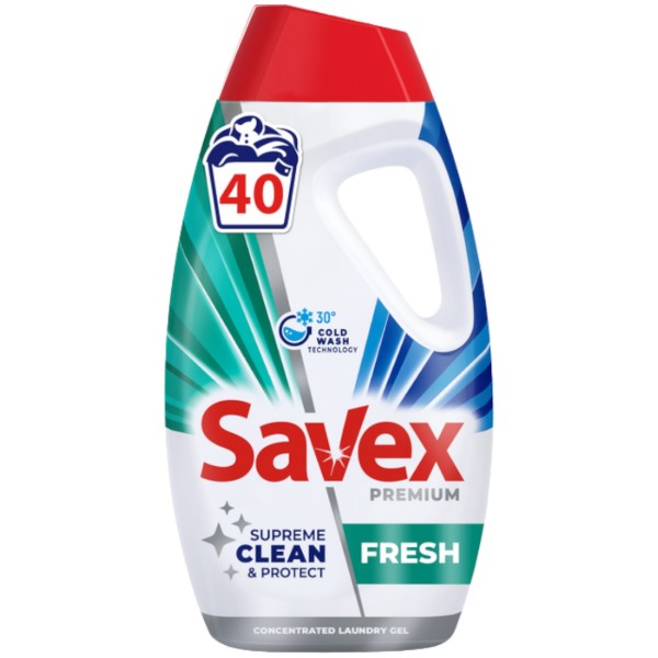 Фото - Гель для стирки SAVEX Premium FRESH 1.8 л (3800024048043)