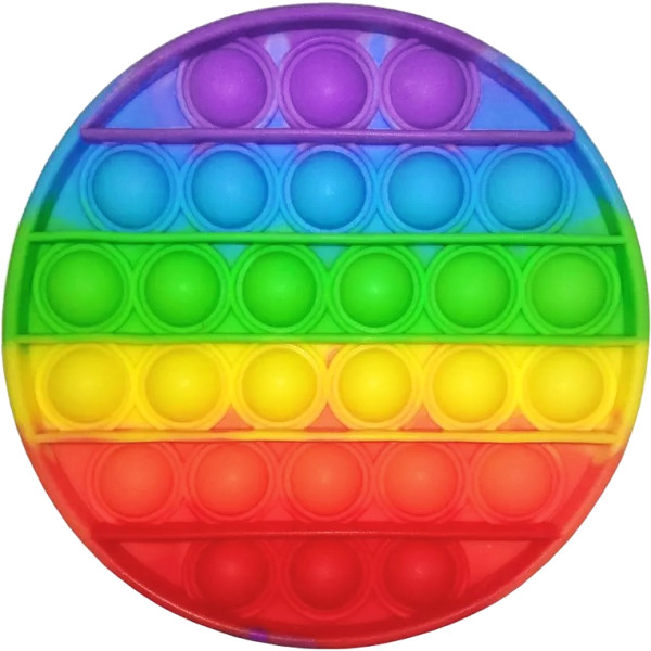 Фото - Антистресс игрушка UFT Pop It Вечный пузырь Круглый Rainbow (popit1)