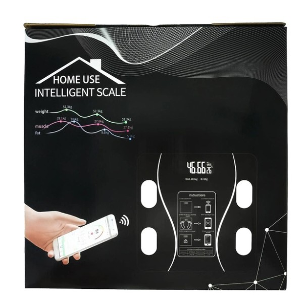 Фото - Уцінка - Ваги підлогові Scale one Black (EN-TZC001)