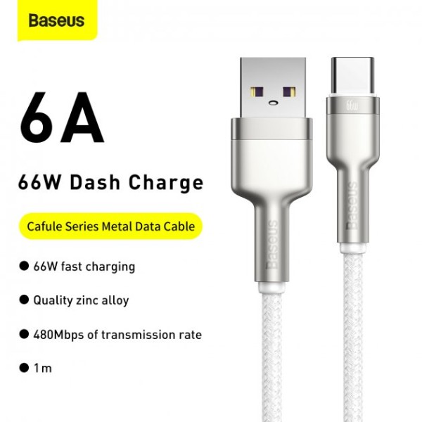 Фото - Уценка - Кабель Baseus AM-Type-C M 1.0 m 6.0A, 66W (CAKF000102)