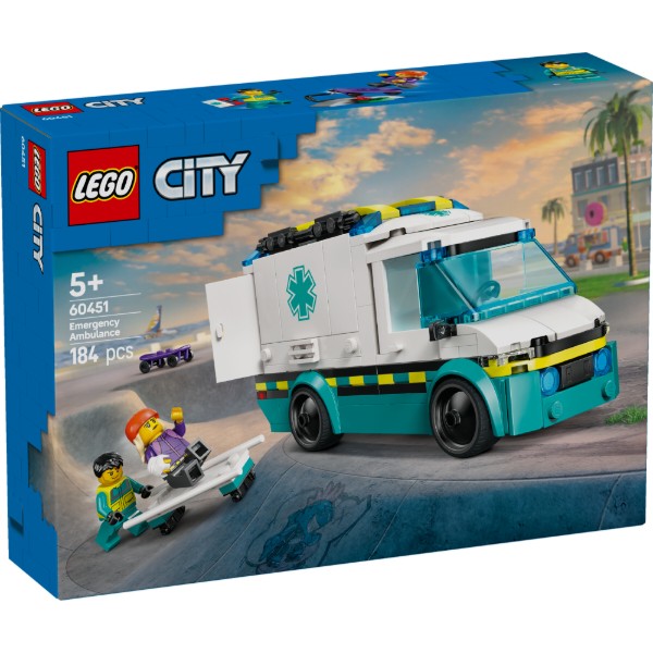 Фото - Уценка - Конструктор LEGO City Скорая помощь (60451)