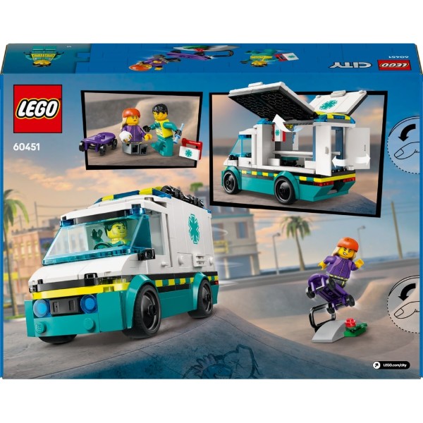 Фото - Уценка - Конструктор LEGO City Скорая помощь (60451)