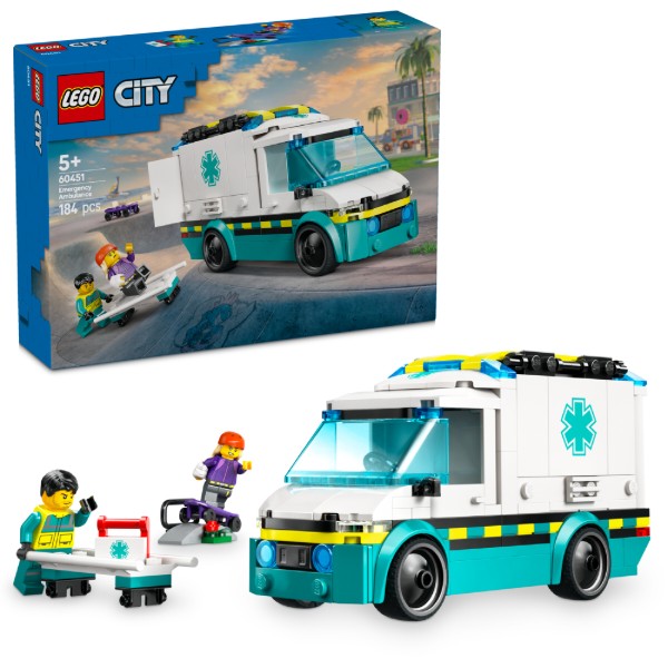 Фото - Уценка - Конструктор LEGO City Скорая помощь (60451)