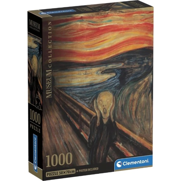Фото - Пазлы (8+) Clementoni Музейная коллекция – Мунк Крик 1000 эл. (39791)