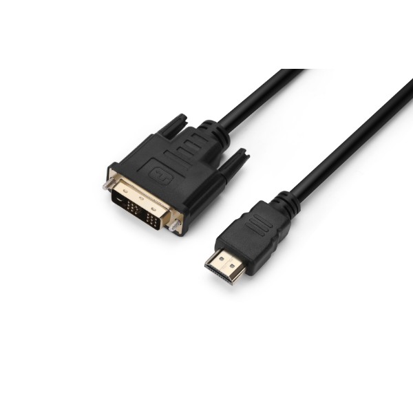 Фото - Уцінка - Кабель HDMI - DVI ProLogix Premium 18+1, V1.3 0.5 м (PR-HDMI-DVI-P-01-30-05m)