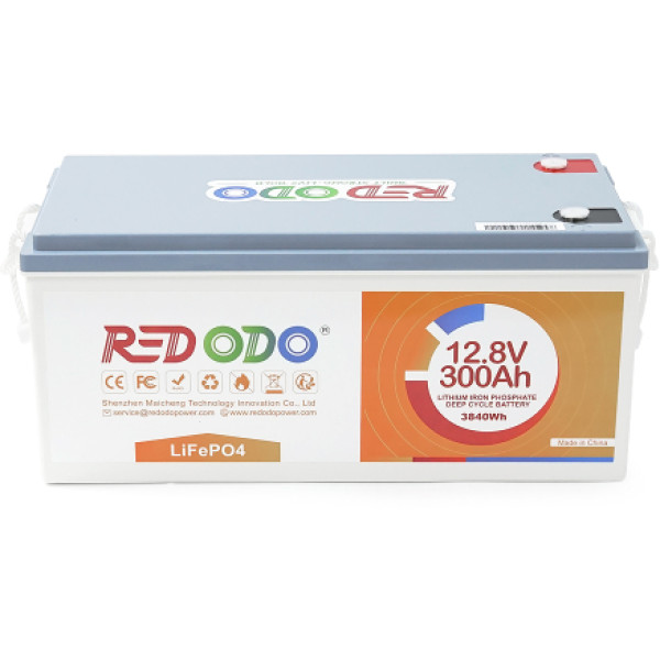 Фото - Акумулятор для ДБЖ Redodo LiFePO4 Redodo 12.8V 300Ah BMS 200A (Redodo-12.8V300)