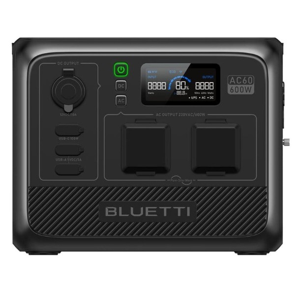 Фото - Уцінка - Зарядна станція універсальна Bluetti AC60 403Wh 600W Фото - Уцінка - Зарядна станція універсальна Bluetti AC60 403Wh 600W