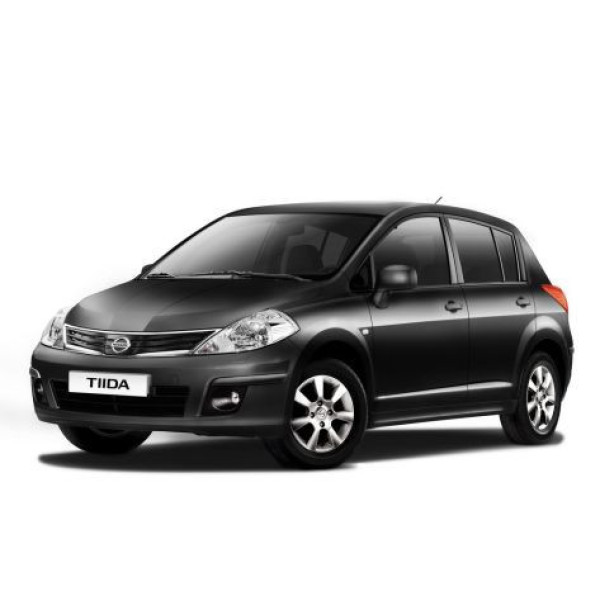 Фото - Коврик из экокожи в багажник авто EVAtech ECO для Tiida (C11) (Squib VL+VR) Nissan 2004-2014 1 поколение Htb EU NS33924B1BBB