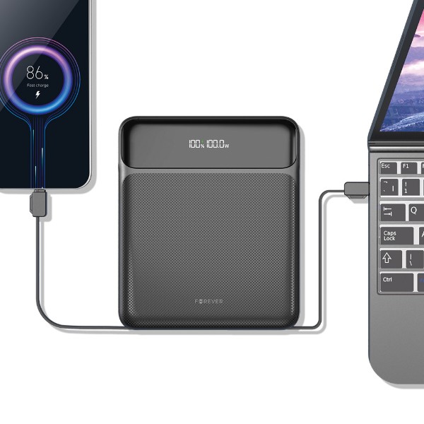 Фото - Уцінка - Батарея мобільна Forever power bank for laptop TB-200 100W 20000 mAh black