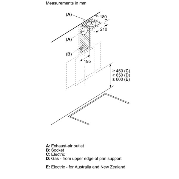 Фото - Уценка - Вытяжка декоративная Bosch DWK63PJ60T