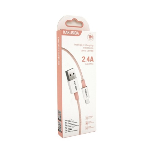 Фото - Уценка - Кабель iKaku KSC-723 GAOFEI for iPhone 1 м Pink (KSC-723-P-L)