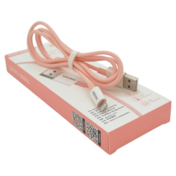 Фото - Уценка - Кабель iKaku KSC-723 GAOFEI for iPhone 1 м Pink (KSC-723-P-L)