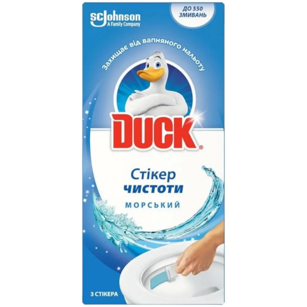 Фото - Туалетный блок SC Johnson Duck стикер Морской 3 шт. (5000204324259)