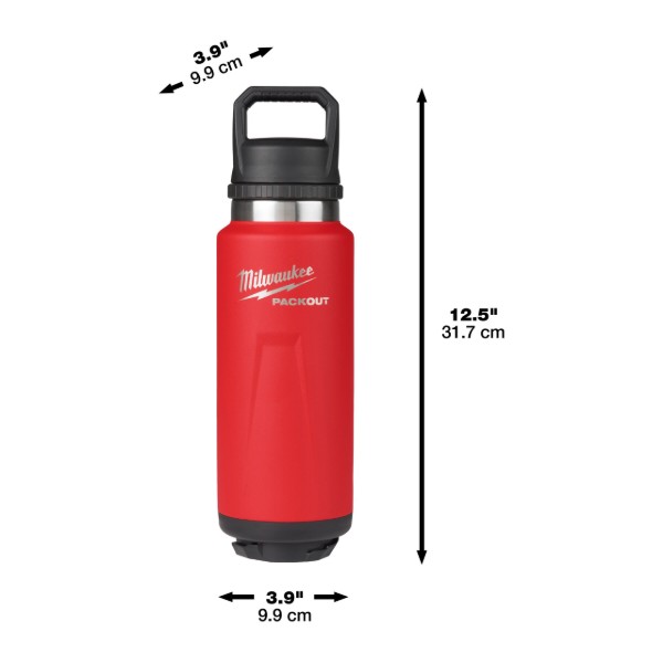 Фото - Уценка - Термобутылка Milwaukee PACKOUT 1065 мл Red (4932493467)