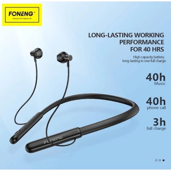 Фото - Уцінка - Навушники вкладиші бездротові Foneng BL37 Digital Display Neckband Bluetooth Earphone (BL37-BE-DDN)