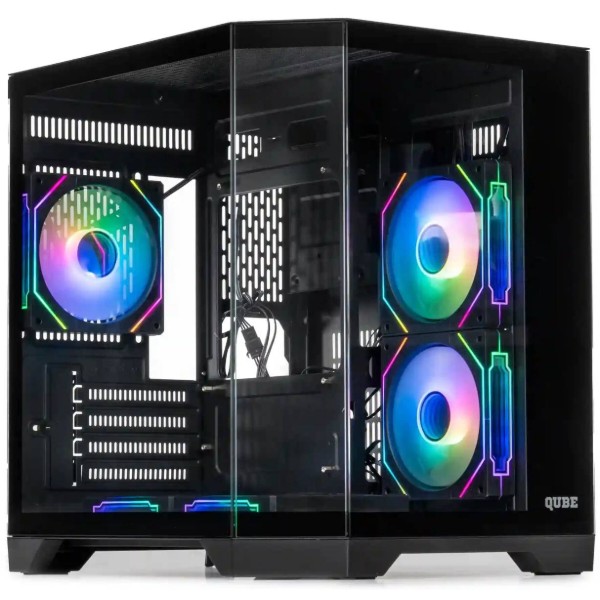 Фото - Уцінка - Корпус QUBE CRYSTAL ARGB Black (CRYSTAL_GBNU3)