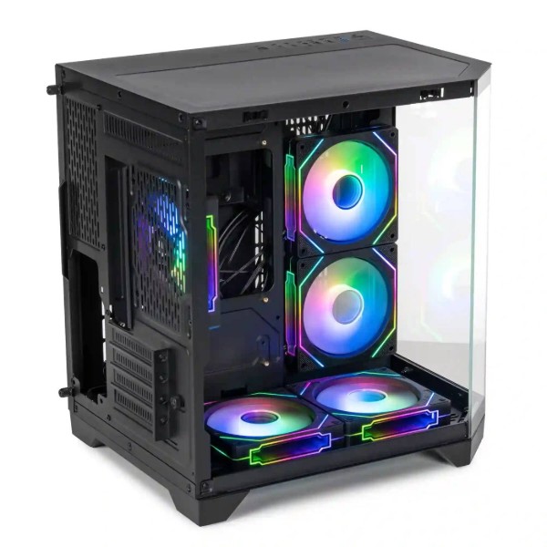 Фото - Уцінка - Корпус QUBE CRYSTAL ARGB Black (CRYSTAL_GBNU3)