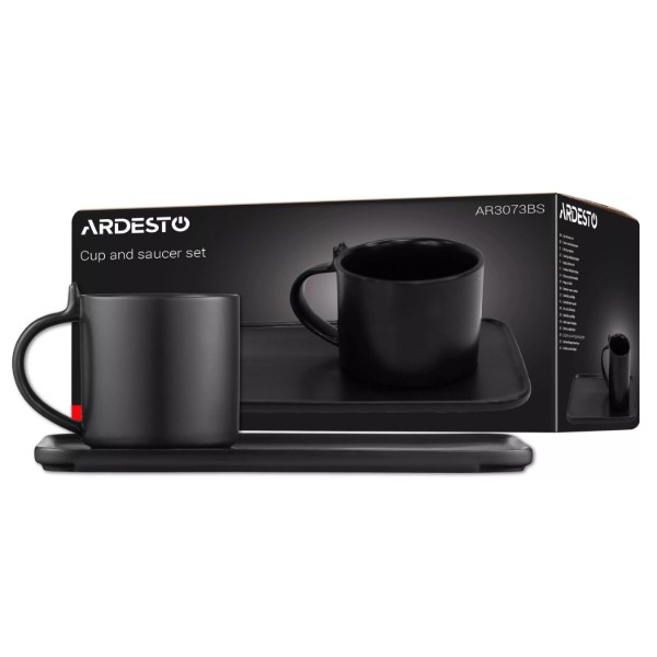 Фото - Уцінка - Чашка Ardesto 250 мл Black (AR3073BS)