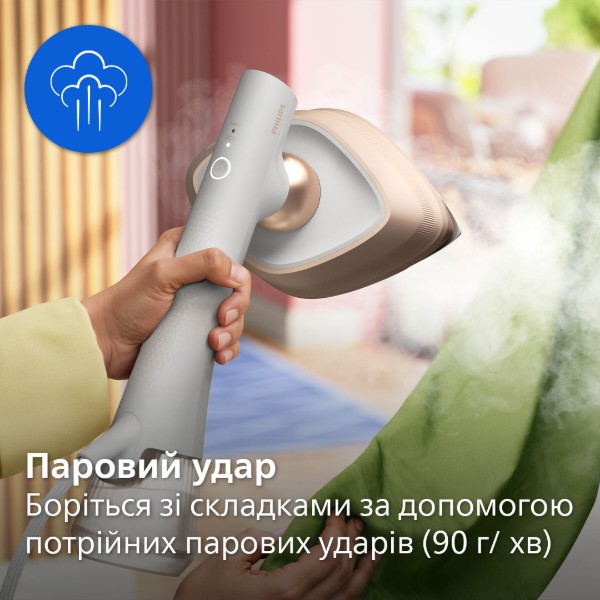 Фото - Уценка - Вертикальный отпариватель ручной Philips GC213/10 OneTurn