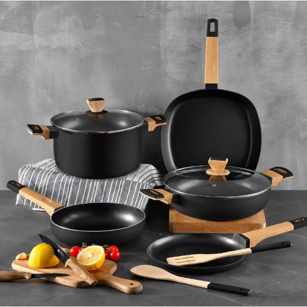 Фото - Уценка - Сковорода для блинов Bergner Earth Black 24 см (BG-34626-BK)