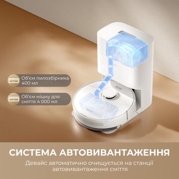 Фото - Уцінка - Робот-пилосос миючий Dreame D10 Plus Gen 2 White (RLD32GD)