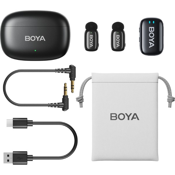 Фото - Уценка - Микрофон для смартфона Boya mini-18 TRS for camera Black