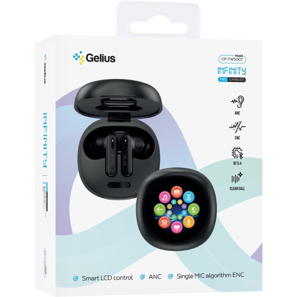 Фото - Уценка - Наушники вкладыши беспроводные TWS Gelius Infinity GP-TWS007 Black (101656)