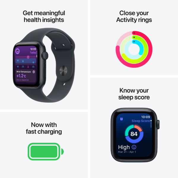 Фото - Уценка - Смарт-часы Apple Watch SE 3 GPS 44mm Starlight Aluminium Case with Starlight Sport Band - S/M
