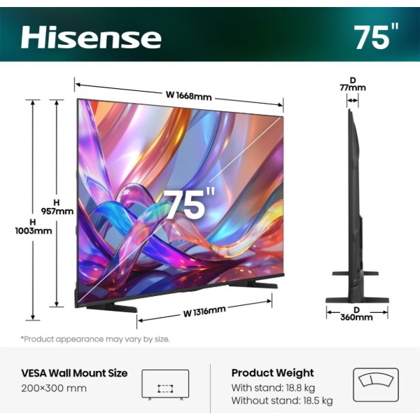 Фото - Уценка - Телевизор Hisense 55E7S